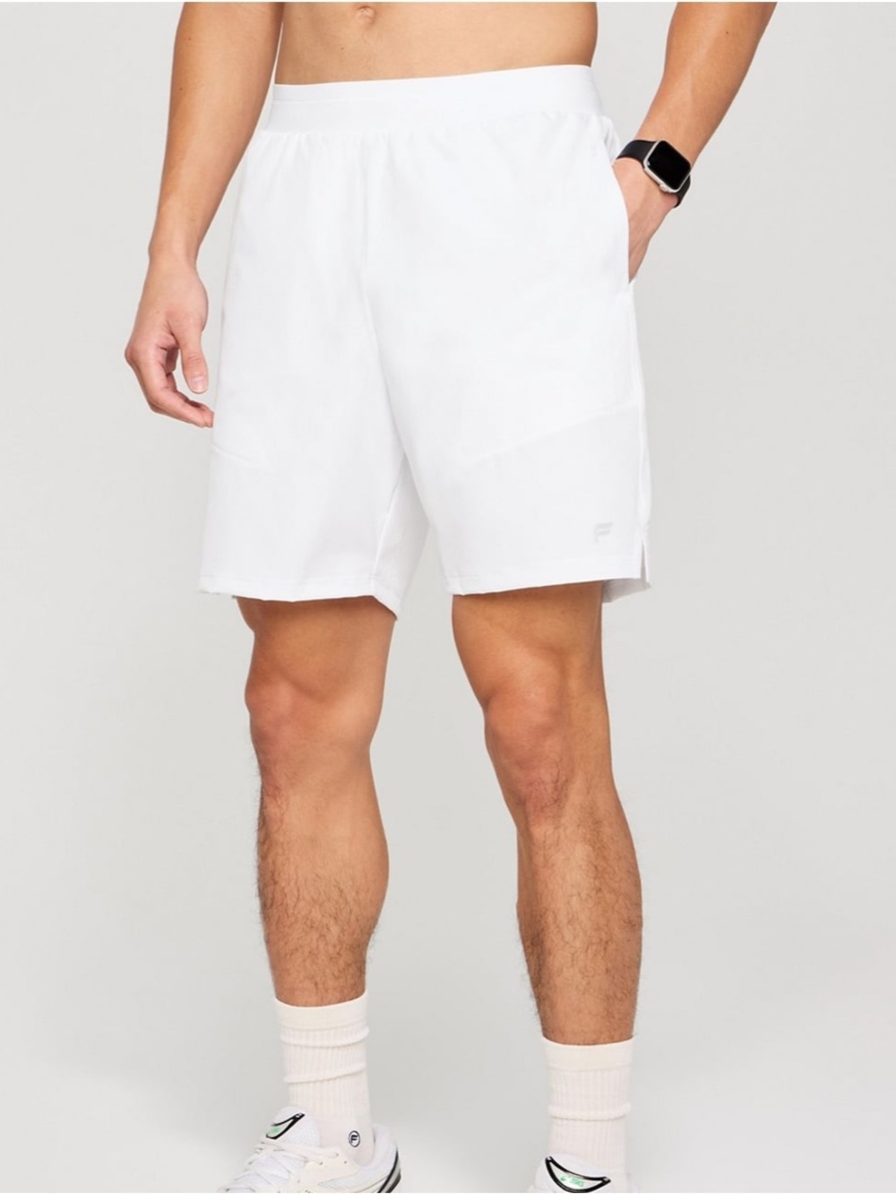 Fabletics The Fundamental Short II Lined 7" Inseam White Size M NWOT